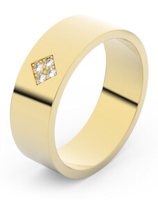Danfil Zlatý snubní prsten FMR 1G60 ze žlutého zlata, S15 46