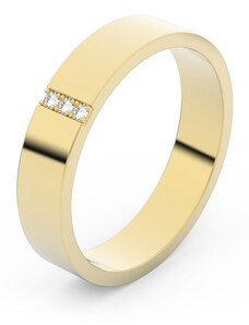 Danfil Zlatý snubní prsten FMR 1G40 ze žlutého zlata, S18 46