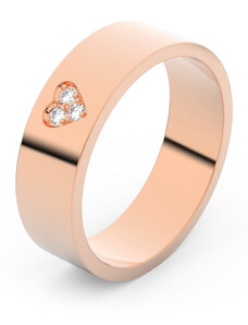 Danfil Zlatý snubní prsten FMR 1G55 z růžového zlata, S19 46