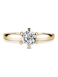 Danfil Florence | Zásnubní prsten se středovým diamantem 0.500ct, žluté zlato 46