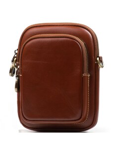 Blaire Pánské kožené crossbody Zeno hnědé