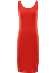 Nax Brewa Dámské šaty LSKA453 ohnivě červená M