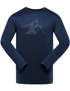 Alpine Pro Lous Pánské funkční triko s dlouhým rukávem MTSB858 perská modrá M