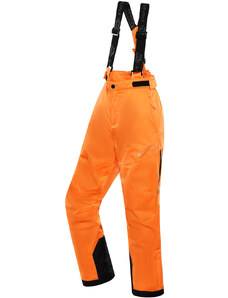 Alpine Pro Osago Dětské lyžařské kalhoty s Ptx membránou KPAB322 neon pomeranč 92-98