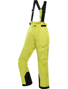 Alpine Pro Osago Dětské lyžařské kalhoty s Ptx membránou KPAB322 Sulphur spring 104-110