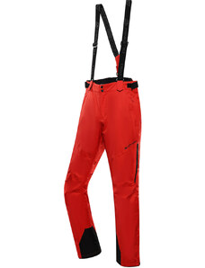 Alpine Pro Osag Pánské lyžařské kalhoty s Ptx membránou MPAB680 červená M