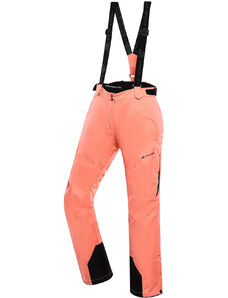 Alpine Pro Osaga Dámské lyžařské kalhoty s Ptx membránou LPAB676 neon salmon S