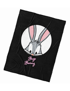 Carbotex Mikroplyšová deka Bugs Bunny Black Art 150x200 cm