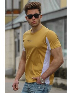 Madmext Men's Yellow T-Shirt 4542