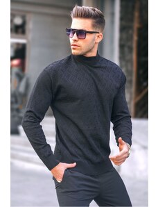 Madmext Men's Black Turtleneck Knitwear Sweater 6301