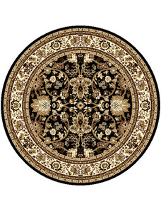 Alfa Carpets Kusový koberec TEHERAN T-117 brown kruh - 160x160 (průměr) kruh cm