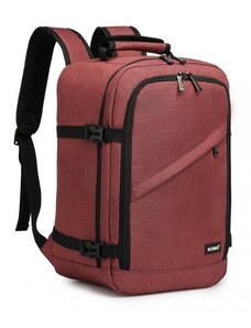 Konofactory Tmavě červený odolný batoh do letadla "Transporter" - vel. M