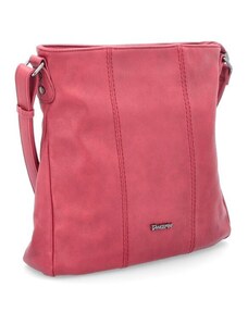 Elegantní kabelka s prošitím ve výrazné barvě. Famito 8004 červená