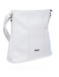 Elegantní kabelka s prošitím Famito 8004 B bílá