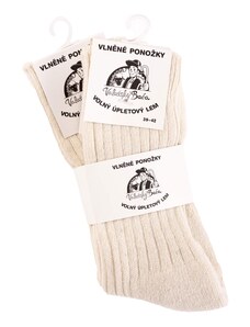 Zdravotní vlněné ponožky SIBIŘKY bílé 2 páry