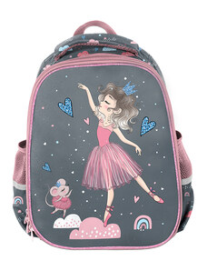 PASO Školní batoh premium Ballerina šedý