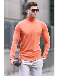 Madmext Copper Turtleneck Men's Knitwear Sweater 6809