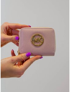 BudesIN Malá růžová koženková peněženka Dolores