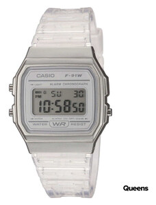 Pánské hodinky Casio F 91WS-7EF White/ Transparent