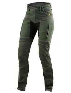 Dámské kevlarové džíny na moto Trilobite Parado dark khaki (prodloužené) - 26 / KHAKI