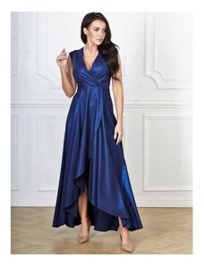 Dámské dlouhé společenské šaty Gracia Brocate tmavě modré BOSCA FASHION 344-6