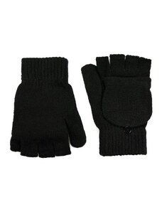 Artofpolo Bezprstové rukavice palčáky s klopou Frisco Černé Artofpolo rk23338s01