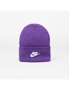 Čepice ﻿Nike Peak ﻿Tall Cuff Futura Beanie ﻿Purple Cosmos/ White