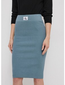 Sukně Calvin Klein Jeans midi, pouzdrová, J20J223247