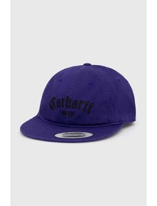 Kšiltovka Carhartt WIP Onyx Cap fialová barva, s aplikací, I032899.1ZTXX