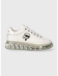 Kožené sneakers boty Karl Lagerfeld KAPRI KUSHION bílá barva, KL62630N