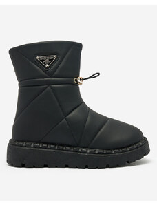 MSMG Royalfashion Černé dámské boty a'la snow boots Oterika - Černá