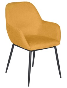 Žlutá čalouněná jídelní židle Somcasa Isabella