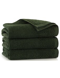Egyptská bavlna ručníky a osuška Loira - tmavě zelená