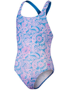 Dívčí plavky Speedo Printed Medalist Girl Baja Blue/Neon...