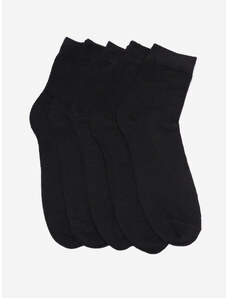 Shelvt Men's Shelovet 5-Pack Black Socks