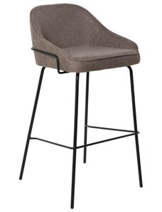 Hnědá čalouněná barová židle Somcasa Louis 76,5 cm