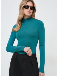 Svetr Karl Lagerfeld dámský, zelená barva, lehký