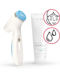 Nu Skin ageLOC Lumispa iO pro číštění pleti + čistící gel pro mastnou pokožku 100 ml dárková sada