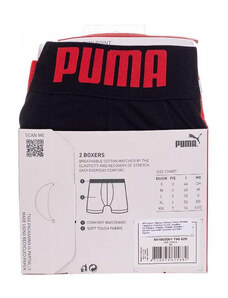 Puma 2Pack Slipy 906519 Černá/červená
