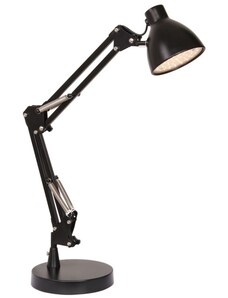 Černá kovová stolní lampa Halo Design Bronx 55 cm