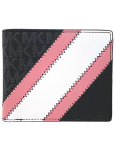 Michael Kors pánská peněženka COOPER s kapsou na drobné Pink Black/pink