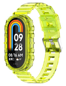 Techsuit Řemínek na hodinky Xiaomi Mi Band 8 / 8 NFC Žlutá