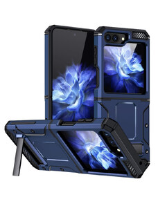 Techsuit Pouzdro Hybrid Armor Kickstand pro Samsung Galaxy Z Flip5 modrá