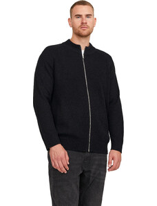 Jack&Jones PLUS Pánský svetr JJPANNEL Regular Fit 12236572 Black 6XL