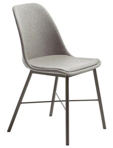Šedá čalouněná jídelní židle Unique Furniture Whistler