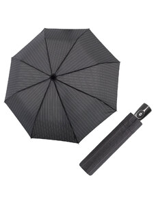 Doppler Magic Fiber vzor - pánský plně-automatický deštník šedý širší proužek