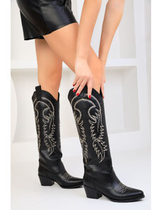 Soho Black Women's Boots 18612