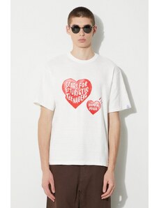 Bavlněné tričko Human Made Graphic bílá barva, s potiskem, HM26TE004