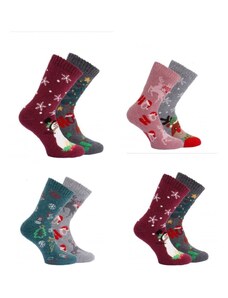 Dámské vlněné vánoční ponožky Trendy socks 35-38