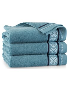 Egyptská bavlna ručníky a osuška Marciano 2 - tyrkysová modrá